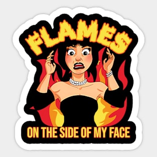 Flames Face Mode Sticker